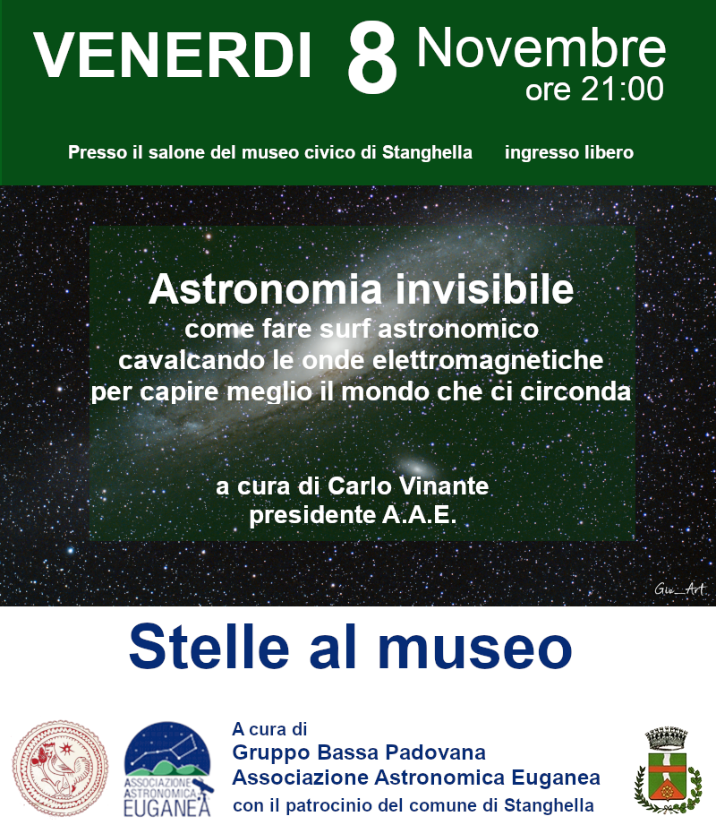 Astronomia invisibile al museo di Stanghella